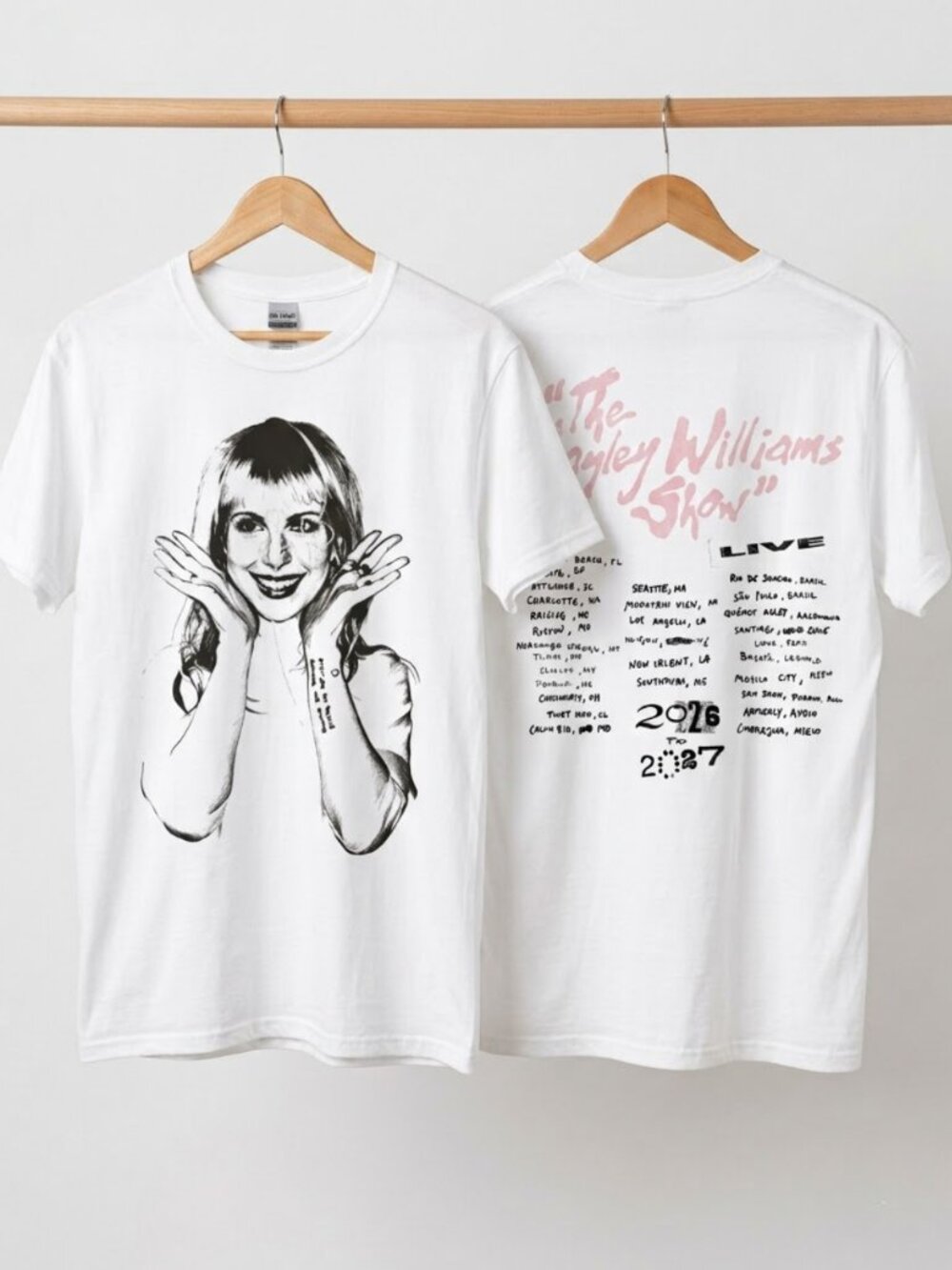NEW MERCH!!! Hayley Williams 2026 Tour Reprint T-Shirt Gif Fan